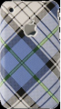 Painted Hard Plastic Case Apple iPhone 3GS Blue Kilt