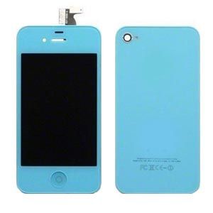 LCD,  Digitizer and Back Glass Replacement part Apple iPhone 4S Blue