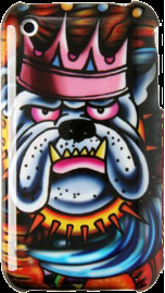 Painted Hard Plastic Case Apple iPhone 3GS Bull Dog