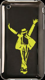 Painted Hard Plastic Case Apple iPhone 3GS Black Dancer